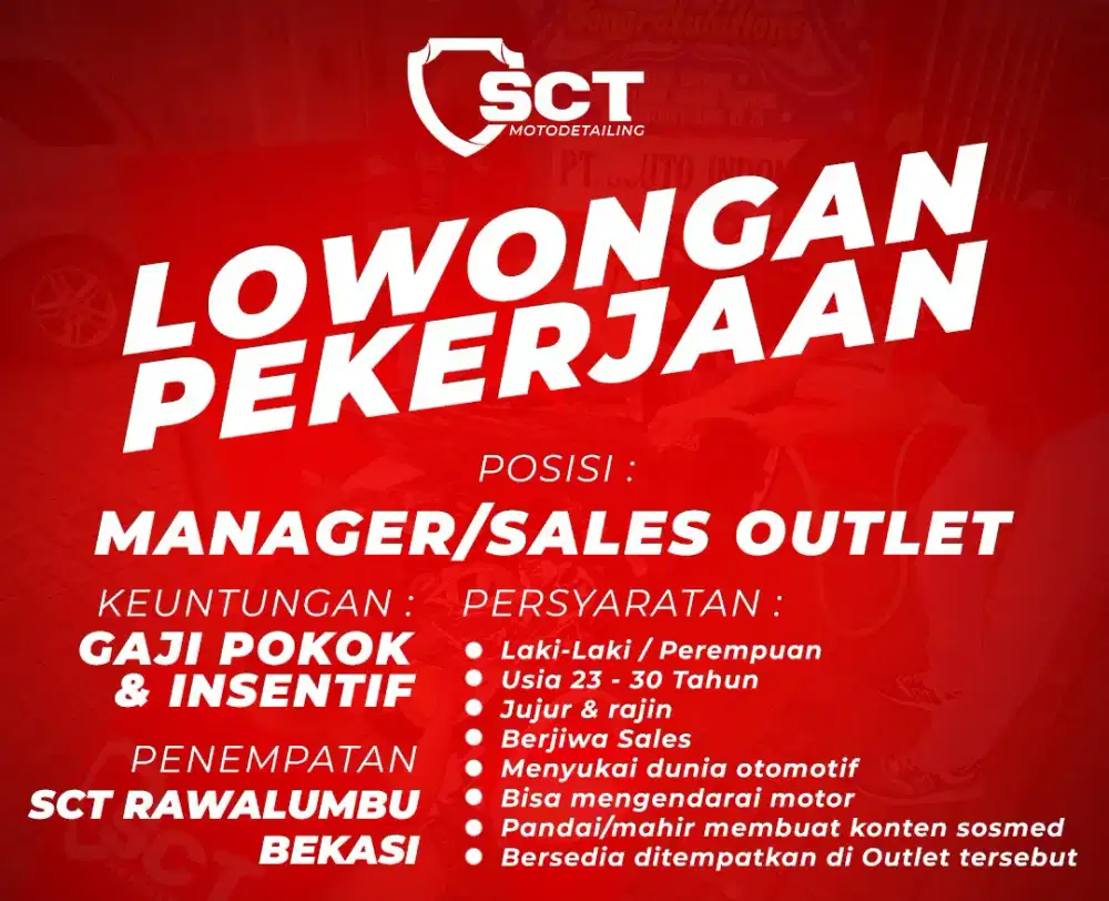 Admin Outlet SCT Rawalumbu by SCUTO Detailer