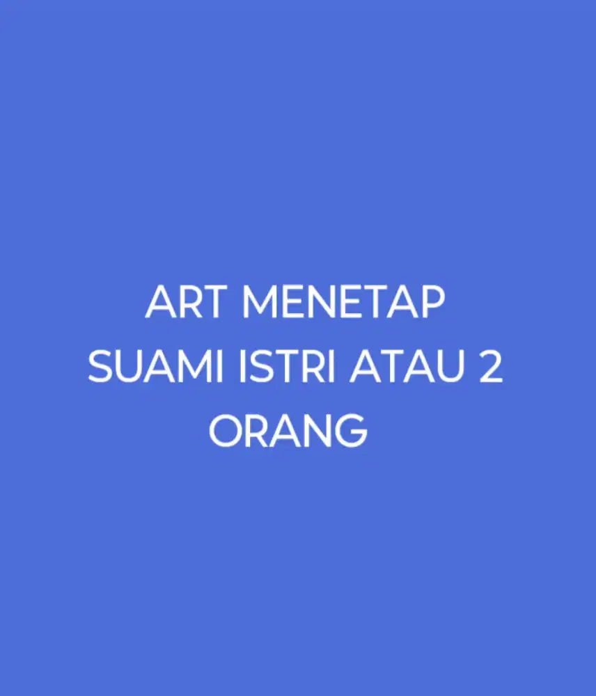 ART MENETAP 1 PASANG NO PP