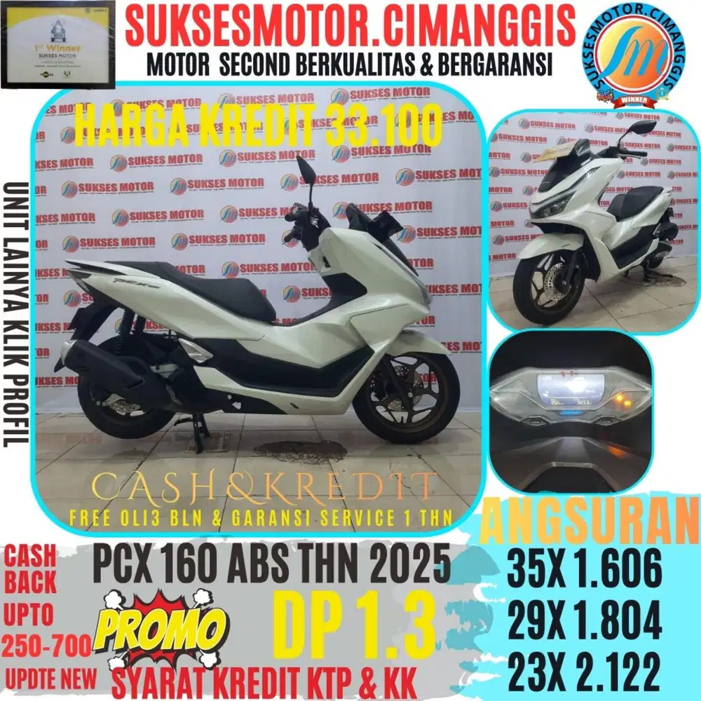 PCX 160 ABS PROMOTERMURAH CASHBACK UPTO700RBU BERGARANSI SERVICE