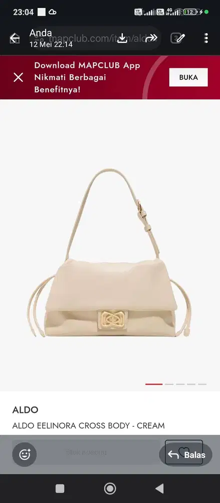 ALDO EELYNORA CROSS BODY CREAM