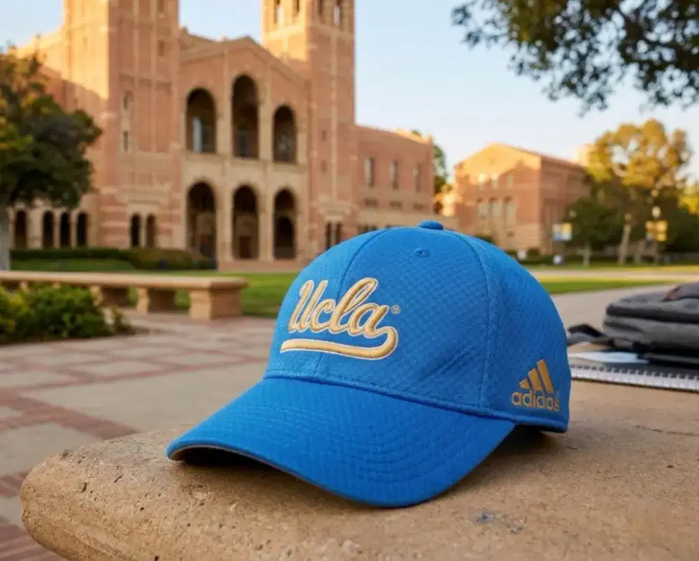 Topi Vintage UCLA Bruins Adidas Original Second Warna Biru