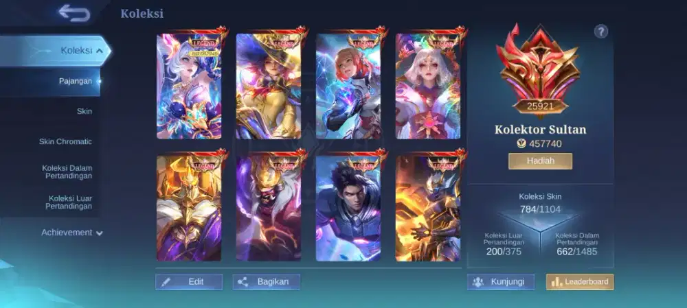 Mobile legend collector sultan