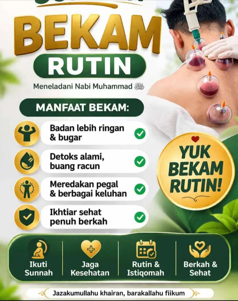 Terapi holistik bekam, akupuntur, refleksi, acupressure, totok , gurah