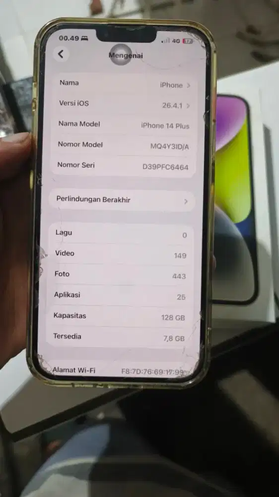 iPhone 14 Plus 128gb EX ID/A