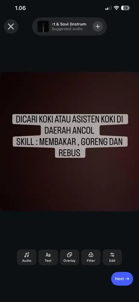 Dibutuhkan Koki yang bisa Bakar/Goreng