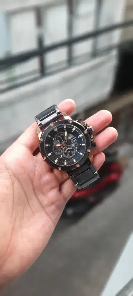 Jam Tangan Pria Alexandre Christie 6416 MC Rosegold