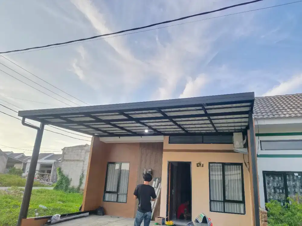 Kanopi baja ringan atap upvc single layer