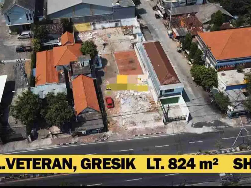 Dijual tanah Komersial Gresik Kebomas, nol jalan raya Veteran