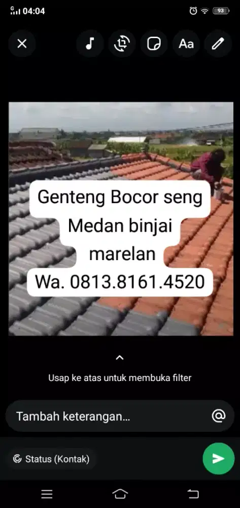 Seng Bocor genteng lantai dinding merembes pipa atap rumah talang