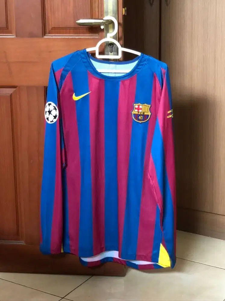 BARCA UCL FINAL 2006 LONGSLEEVE RONALDINHO XL
