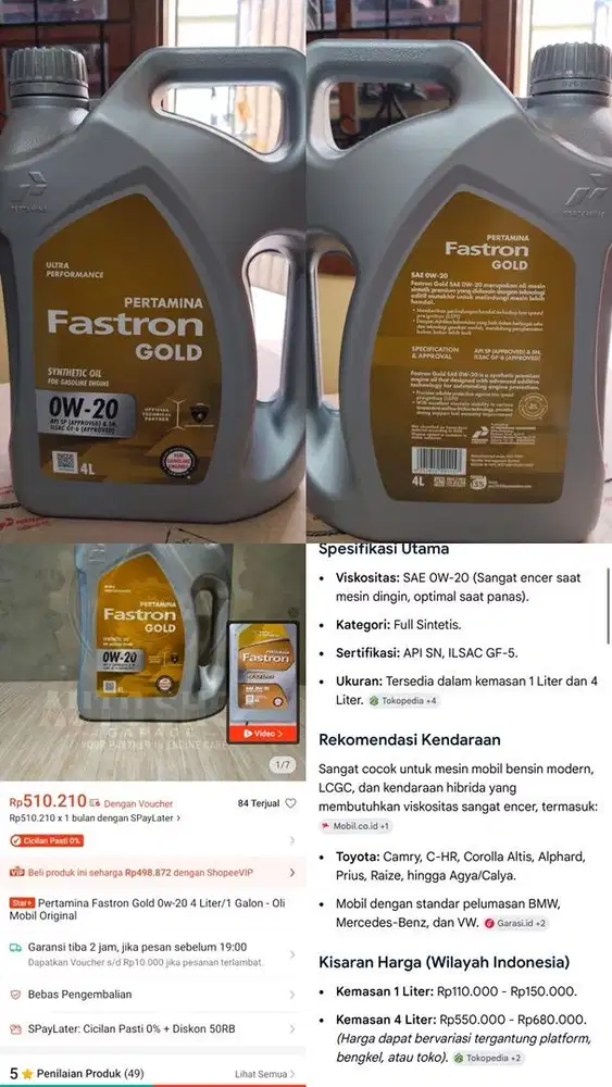 OLI Fastron gold OW 20