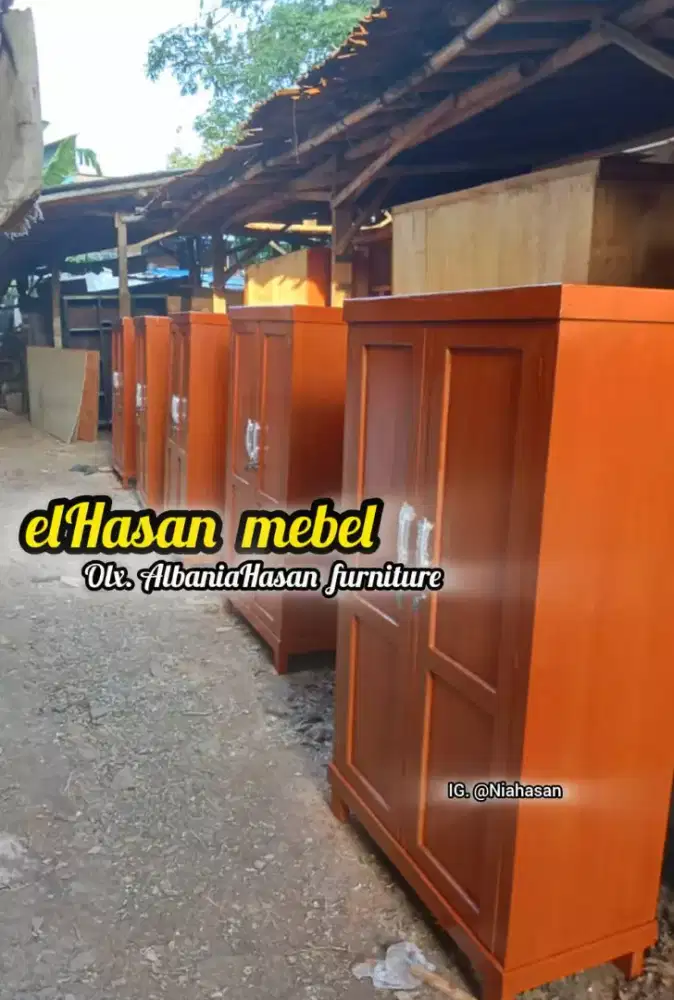 Lemari Santri pintu 2 bisa buat 2 santri