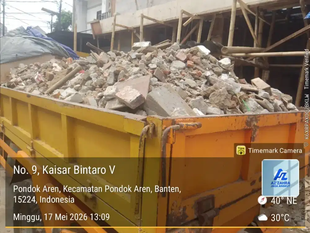 Jasa pengurugan puing dan buang puing