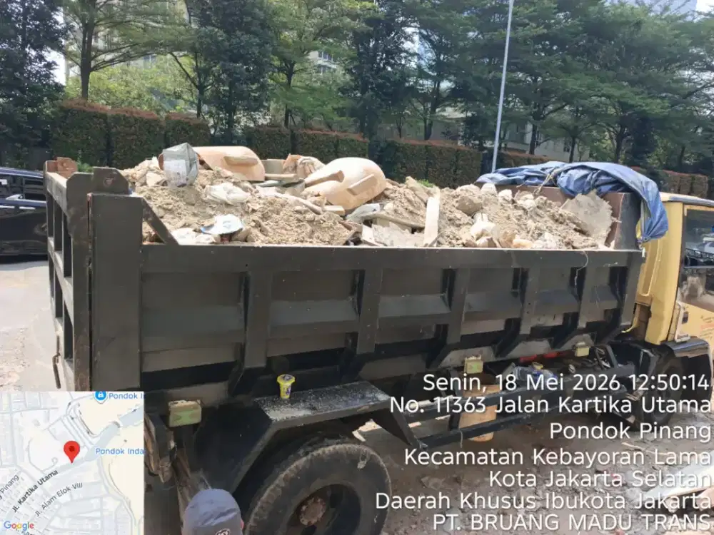 Jasa buang puing dan pengurugan