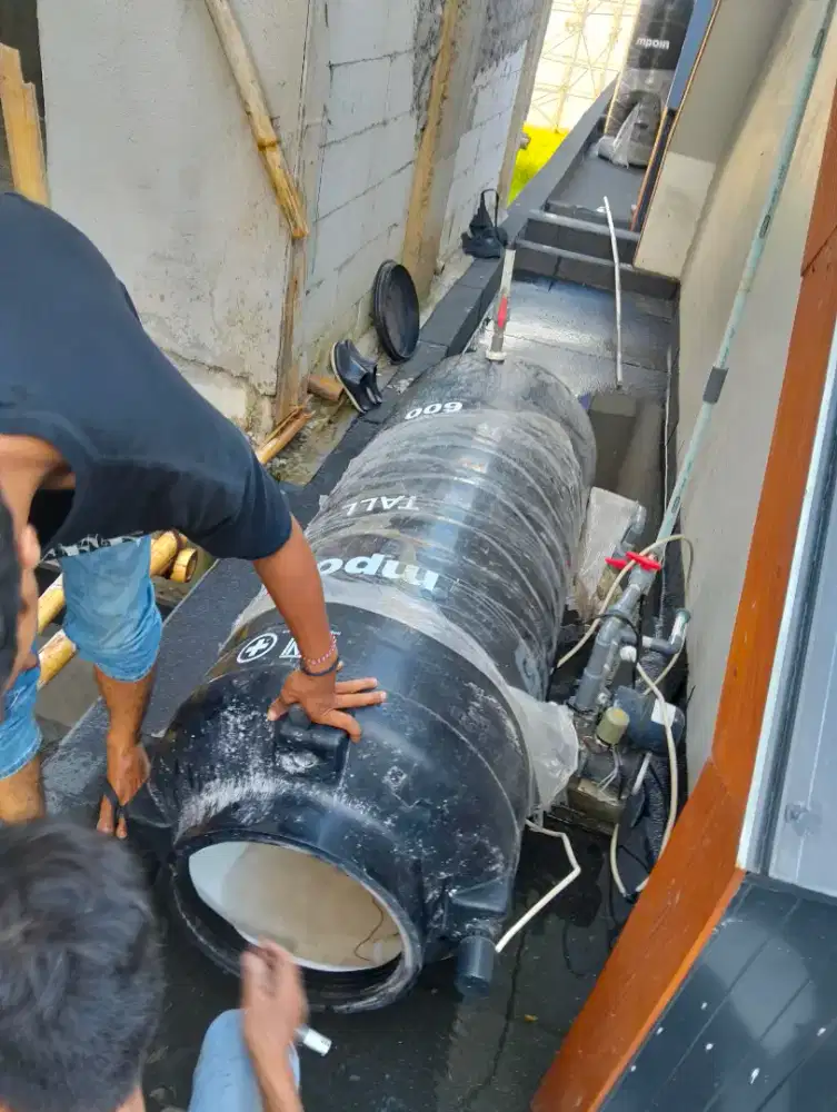 Kuras tandon pasang tandon kran patah service pompa air servis filter