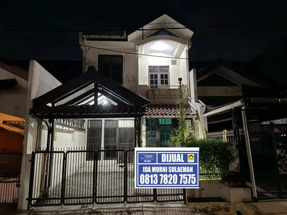 Rumah 2 lantai Dkt astasiun Tol AlAzhar,Labschool Bintaro Jaksel