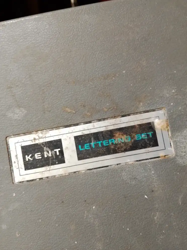 KENT Lettering set vintage lengkap