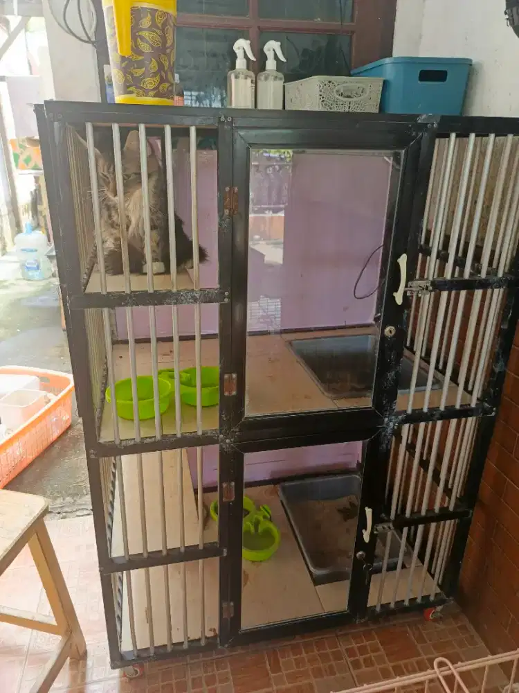 Kandang kucing alumunium