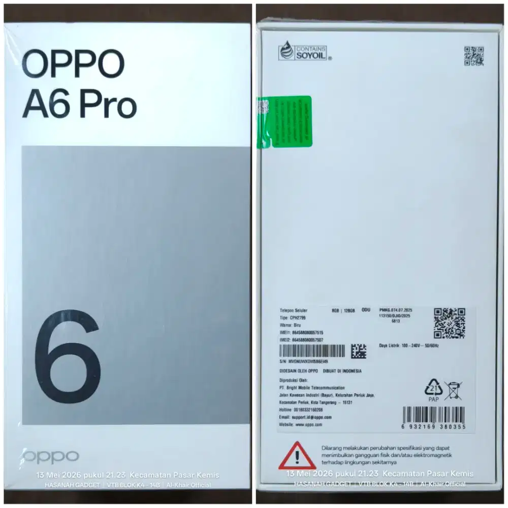 OPPO A6 Pro 8/128 GARANSI RESMI BUKAN REPACK GB RAM 8GB + 128GB