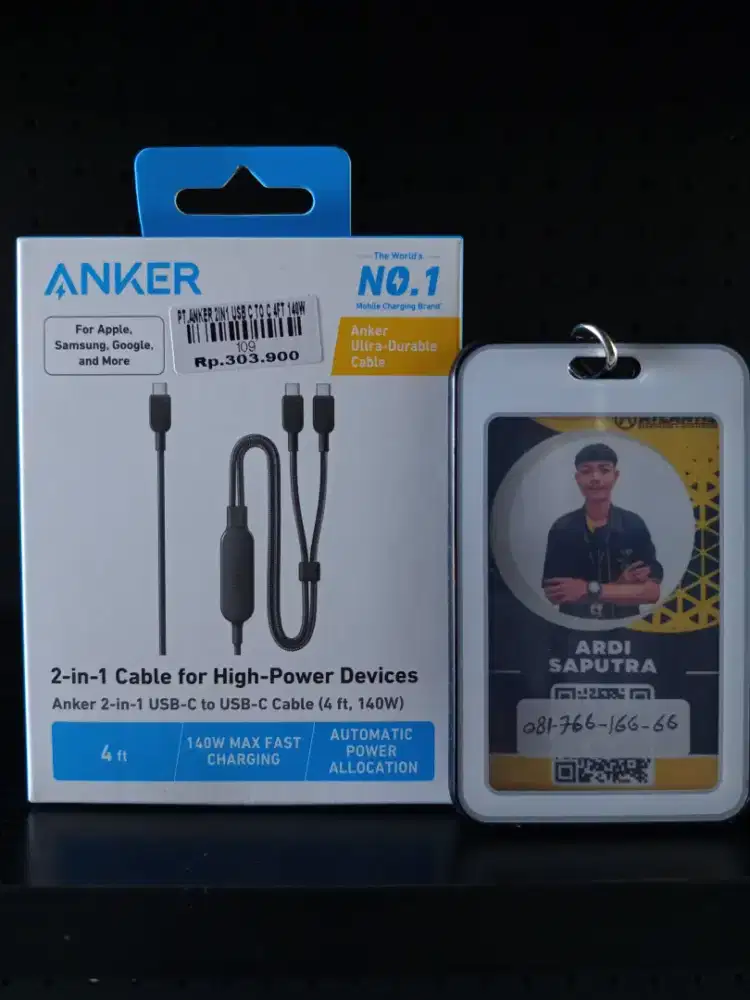 ANKER 2 IN 1 USB CBTO C 4FT 140W