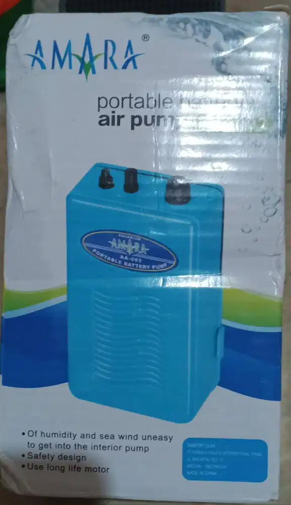 Amara Portable Pompa Udara Aerator Baterai Batre Battery Aquarium