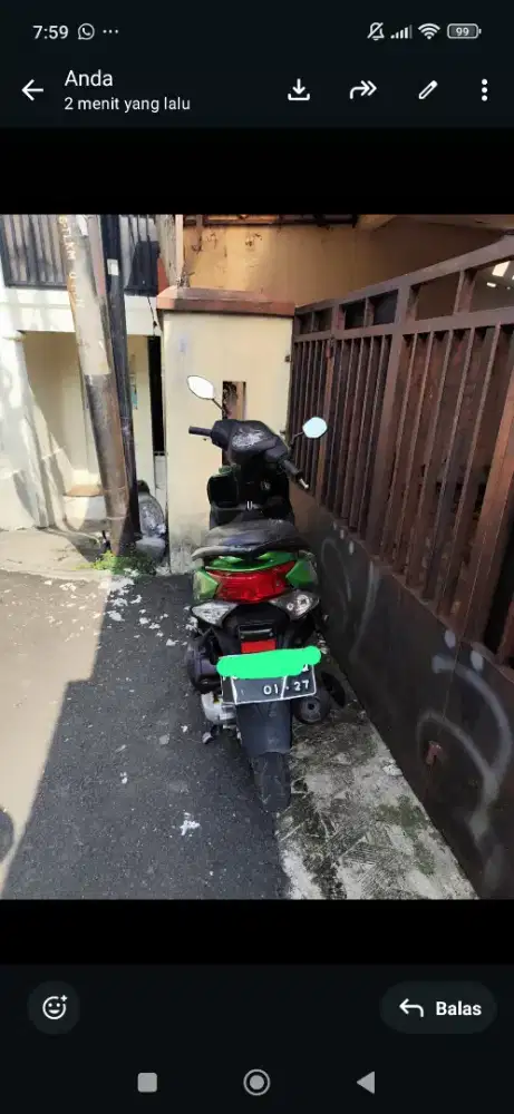 Jual motor honda spacy tahun 2012