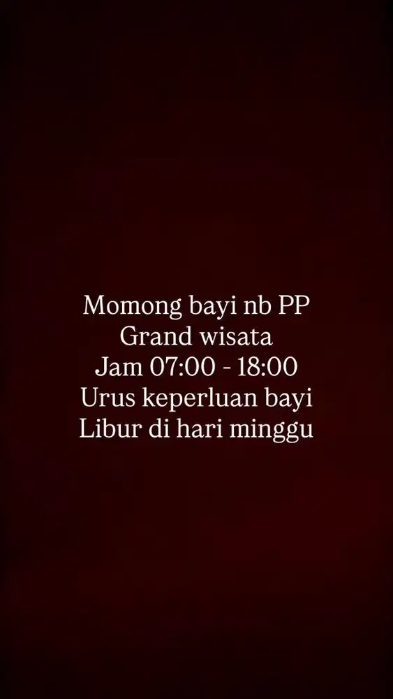 Momong bayi NB PP