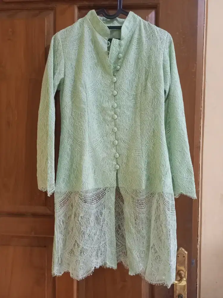 Sale kebaya wanita hijau muda cantik bagus baju pesta murah aja