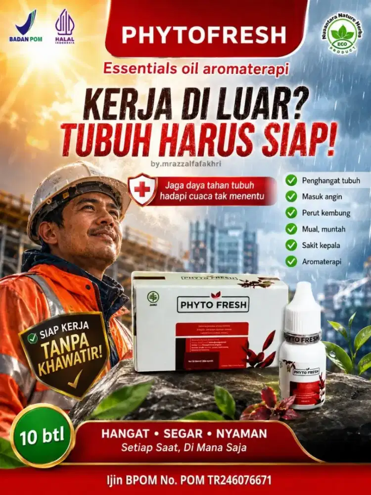 Terlaris! Phytofresh Essential Oil Minyak Therapist