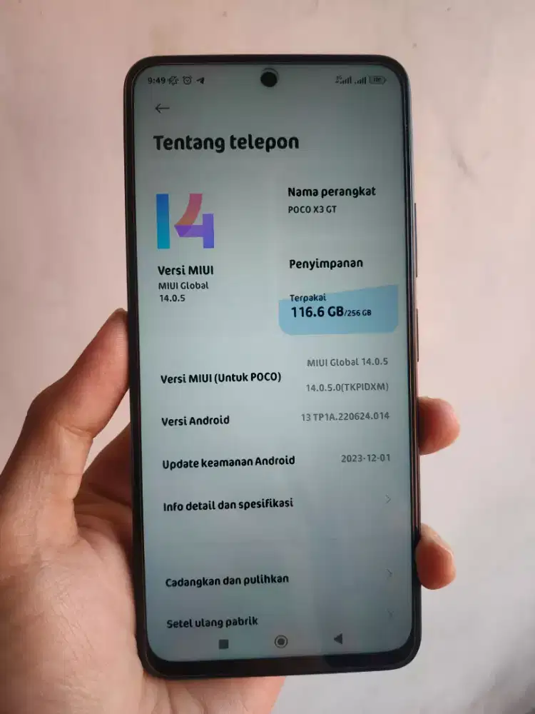 Poco X3 GT 5G 8/256 Ex Garansi Resmi TAM