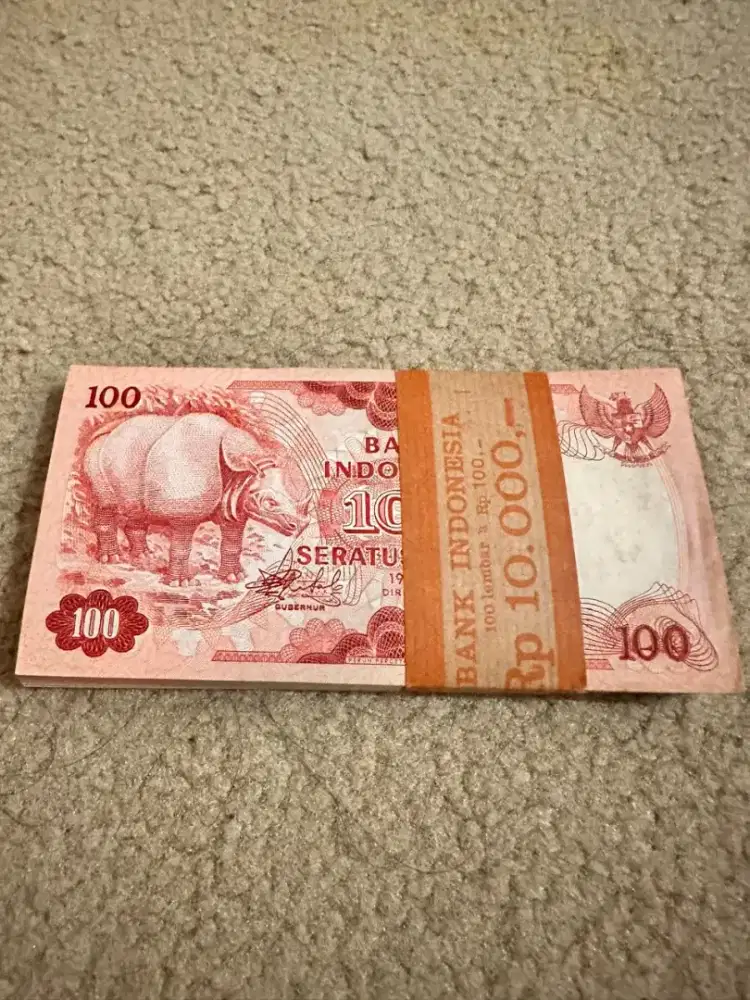 Uang Rp 100. (Edisi lama).khusus medan