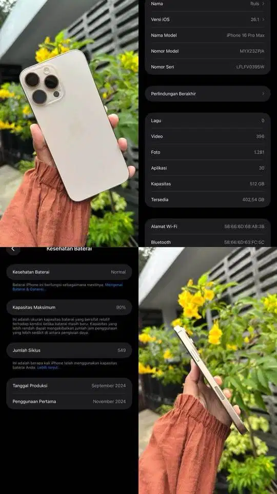 *iPhone 16 ProMax - Dessert Titanium*