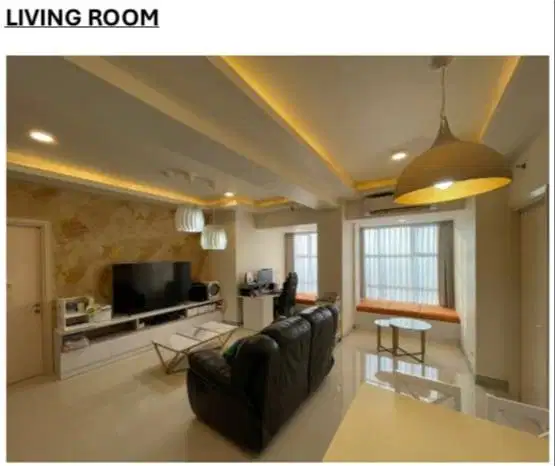 DIJUAL CEPAT BENSO 2BR 92m2 FULL INTERIOR LANTAI TINGGI UNIT LANGKA