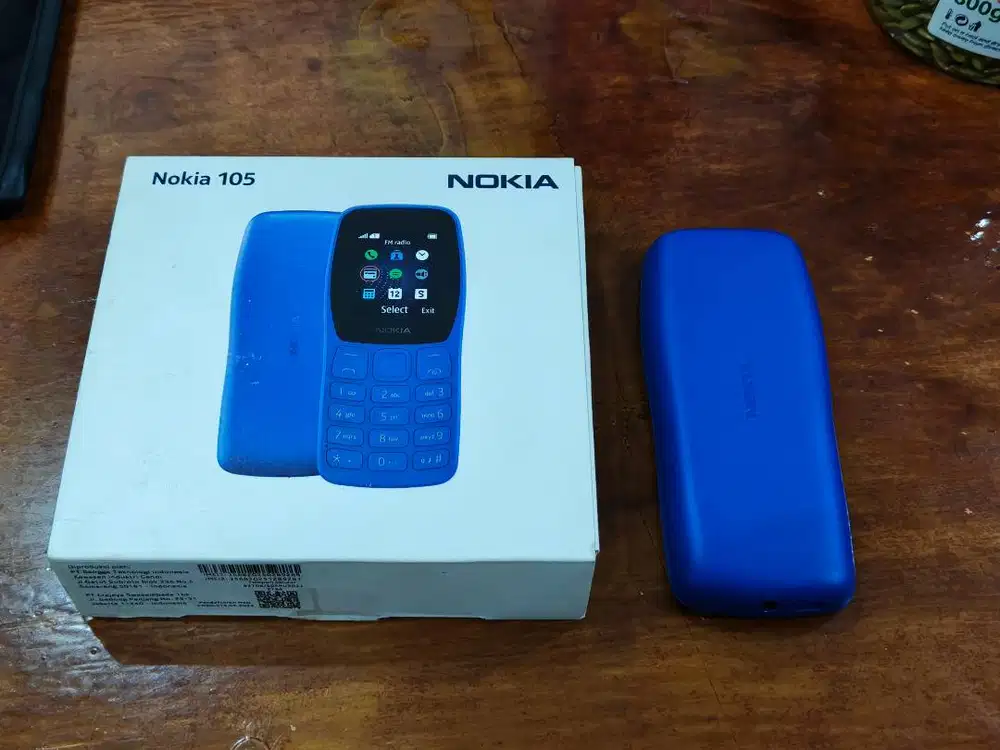 Nokia 105 2022 Warna Blue Dual SIM Fullset Second Original Gan