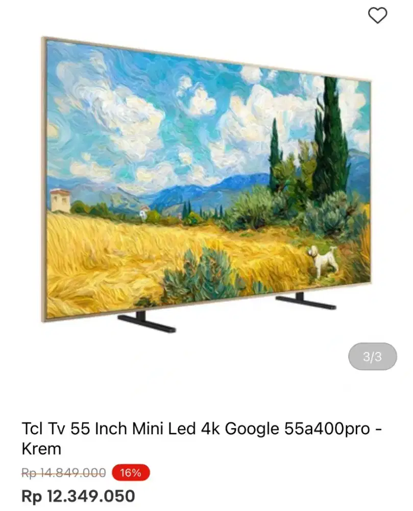 TCL TV 55 INCI MINI LED 4K GOOGLE TV 55A400PRO
