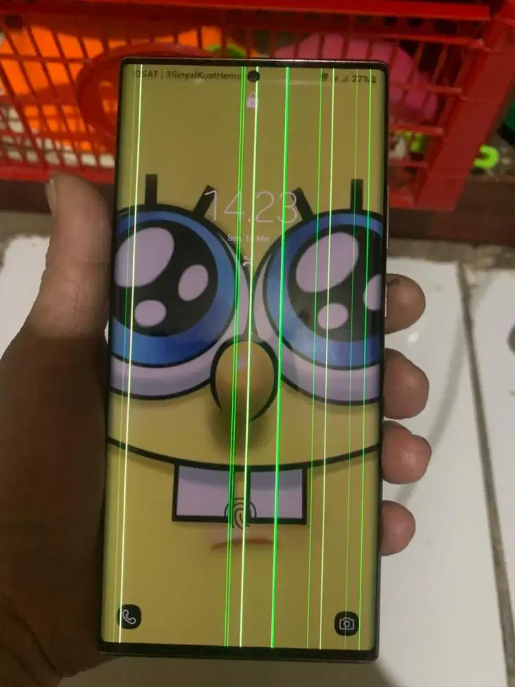 Lcd ori copotan samsung note 20 ultra minus line
