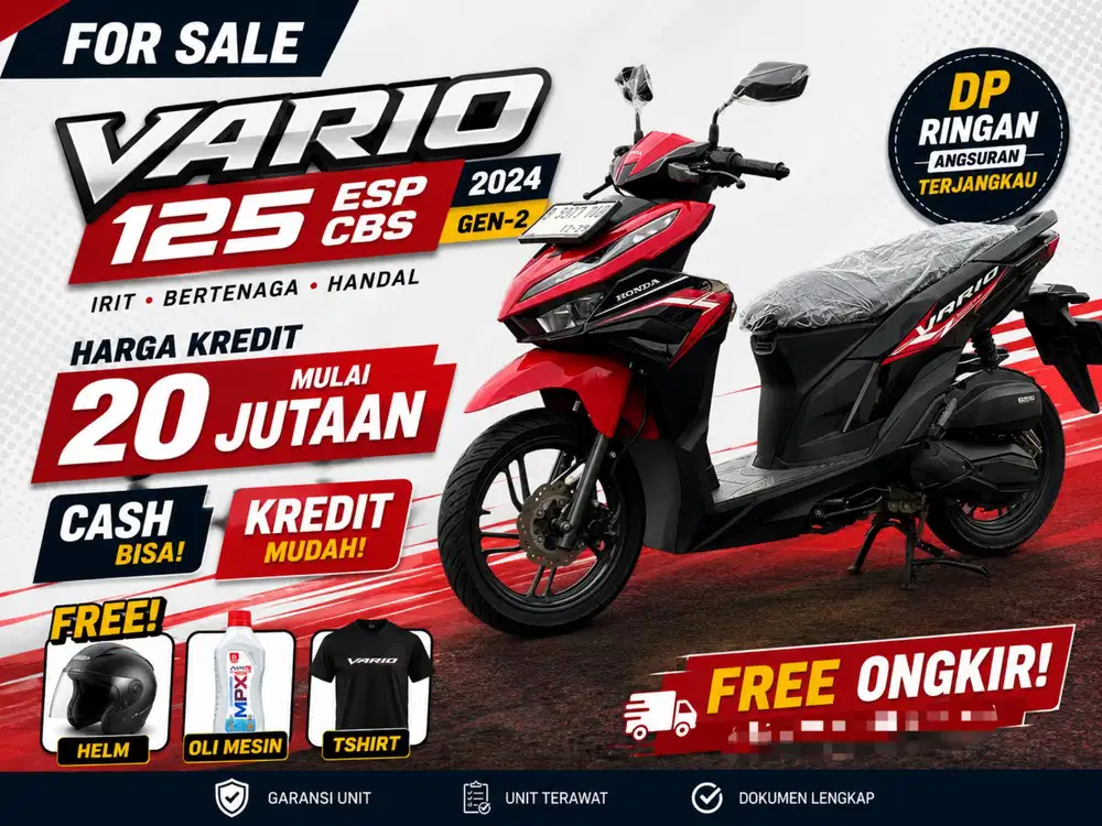 Cash/Kredit VARIO 125 CBS GEN-2 Barang Bagus Low Km