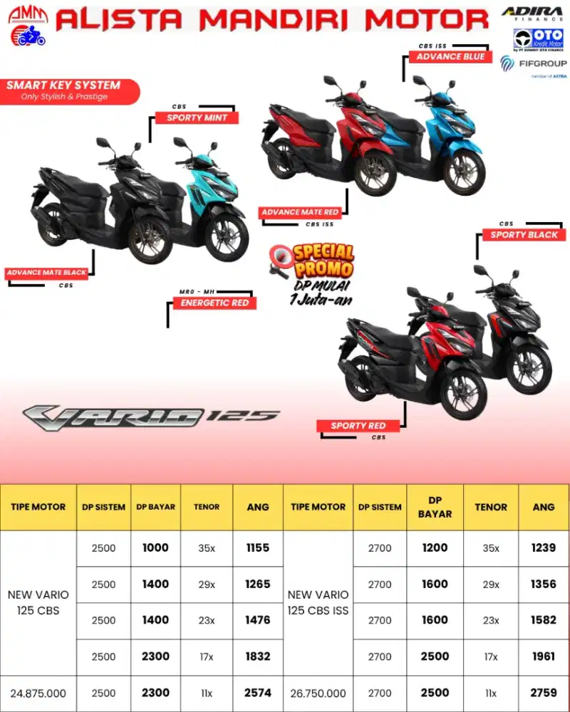 HONDA VARIO 125 CBS CASH/KREDIT