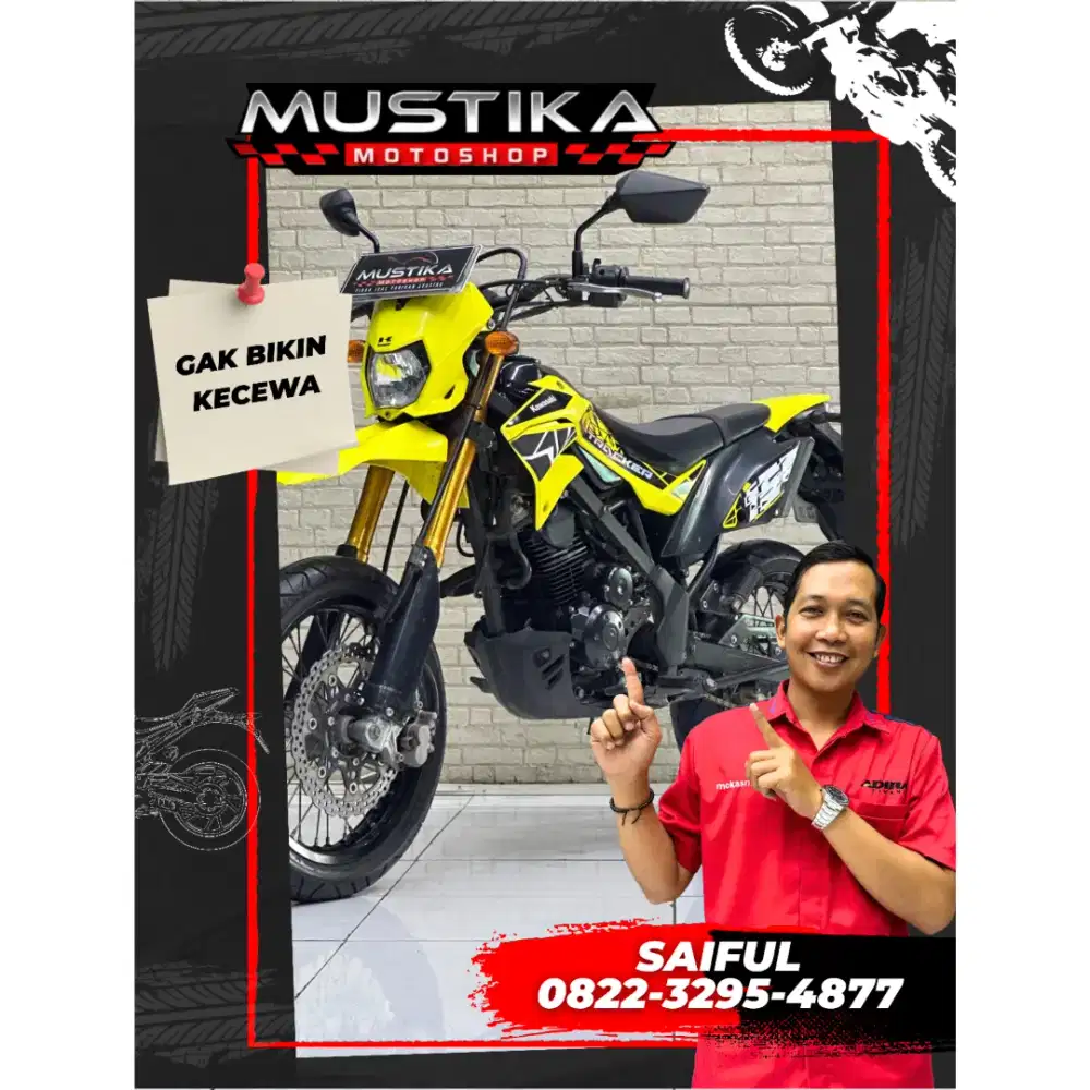 Perfect Condition!!Kawasaki D Tracker 150cc 2021 Plat Baru-Mustika