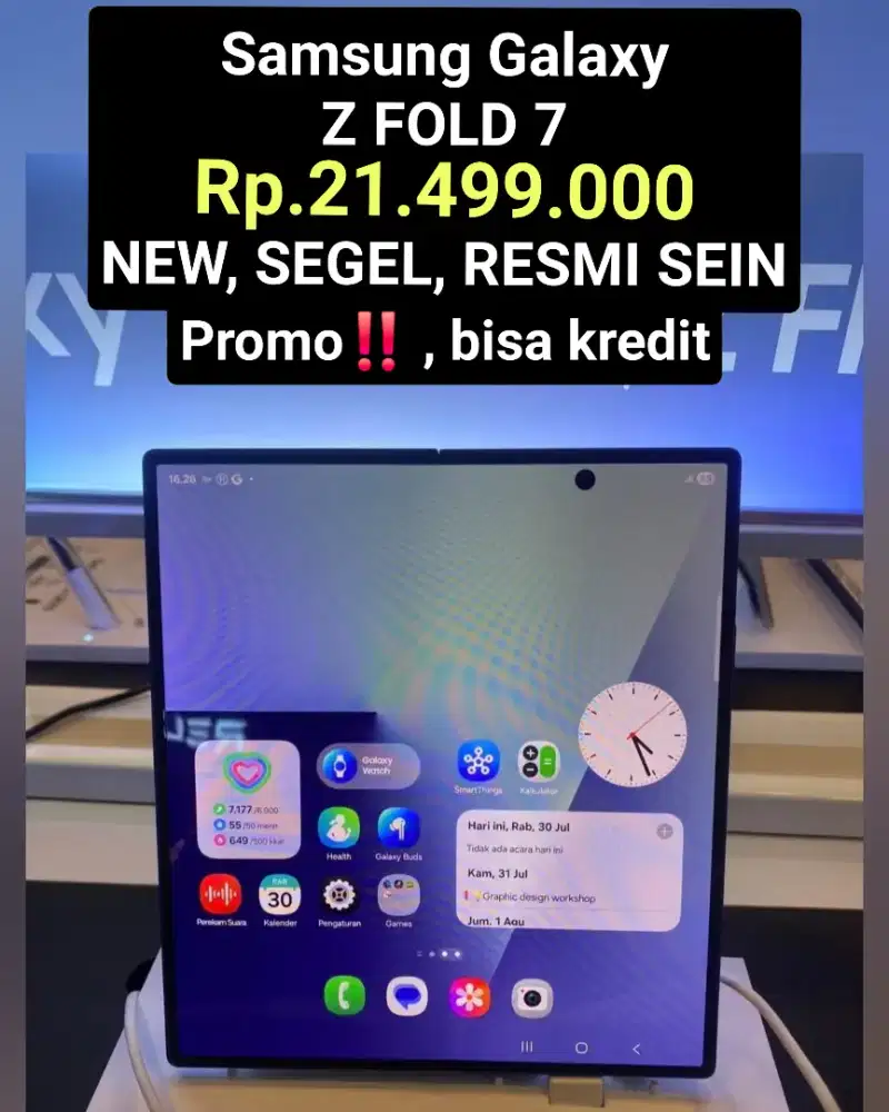 Rp. 21.499 ‼️.
Samsung GALAXY Z FOLD 7‼️
BARU,SEGEL,RESMI SEIN
