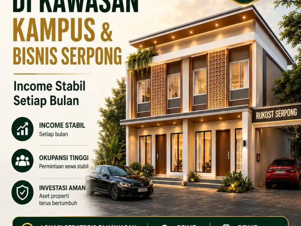 INVESTASI RUMAH KOST DI TANGERANG SELATAN – SERPONG