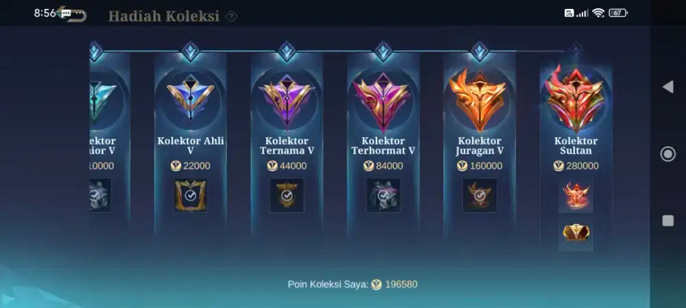 Jual akun Mobile Legends