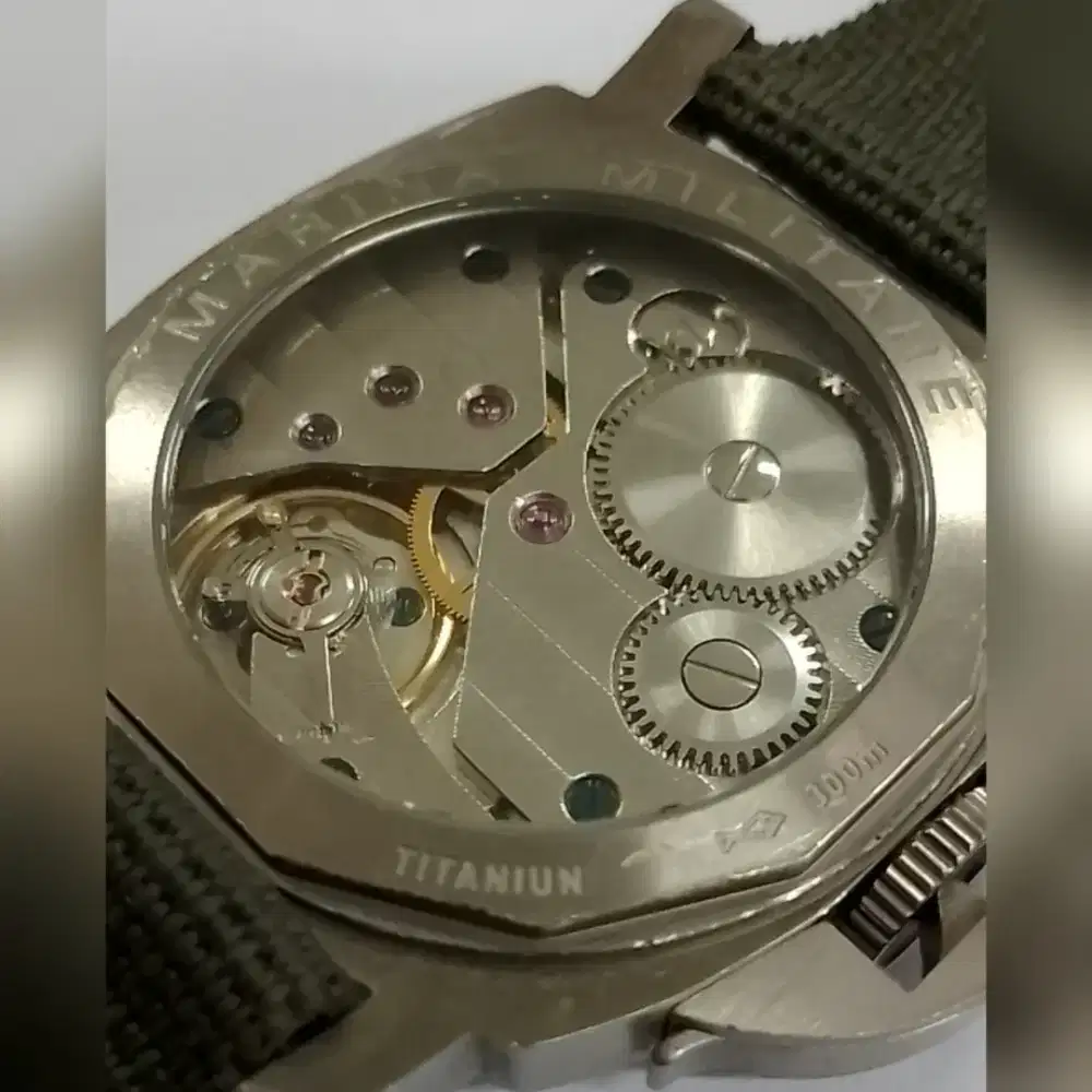 Jam diver titanium militer marina militare original