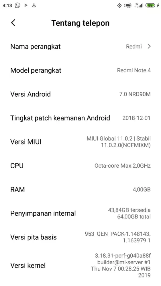 Xiaomi redmi note 4