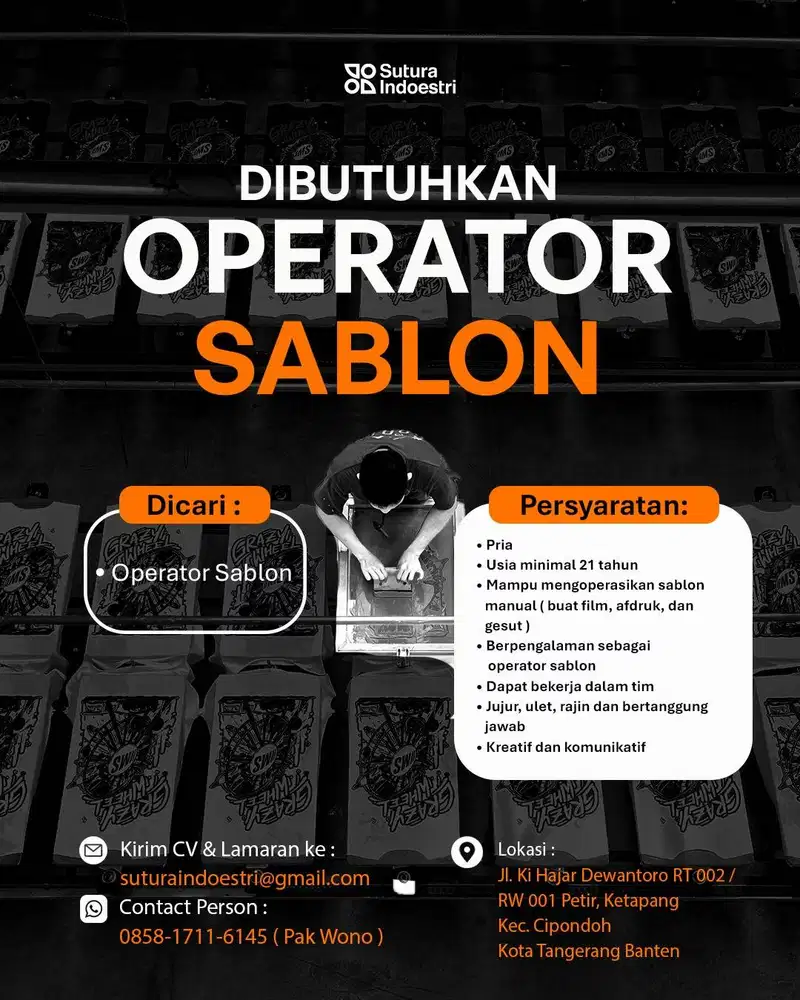 OPERATOR SABLON GARMENT