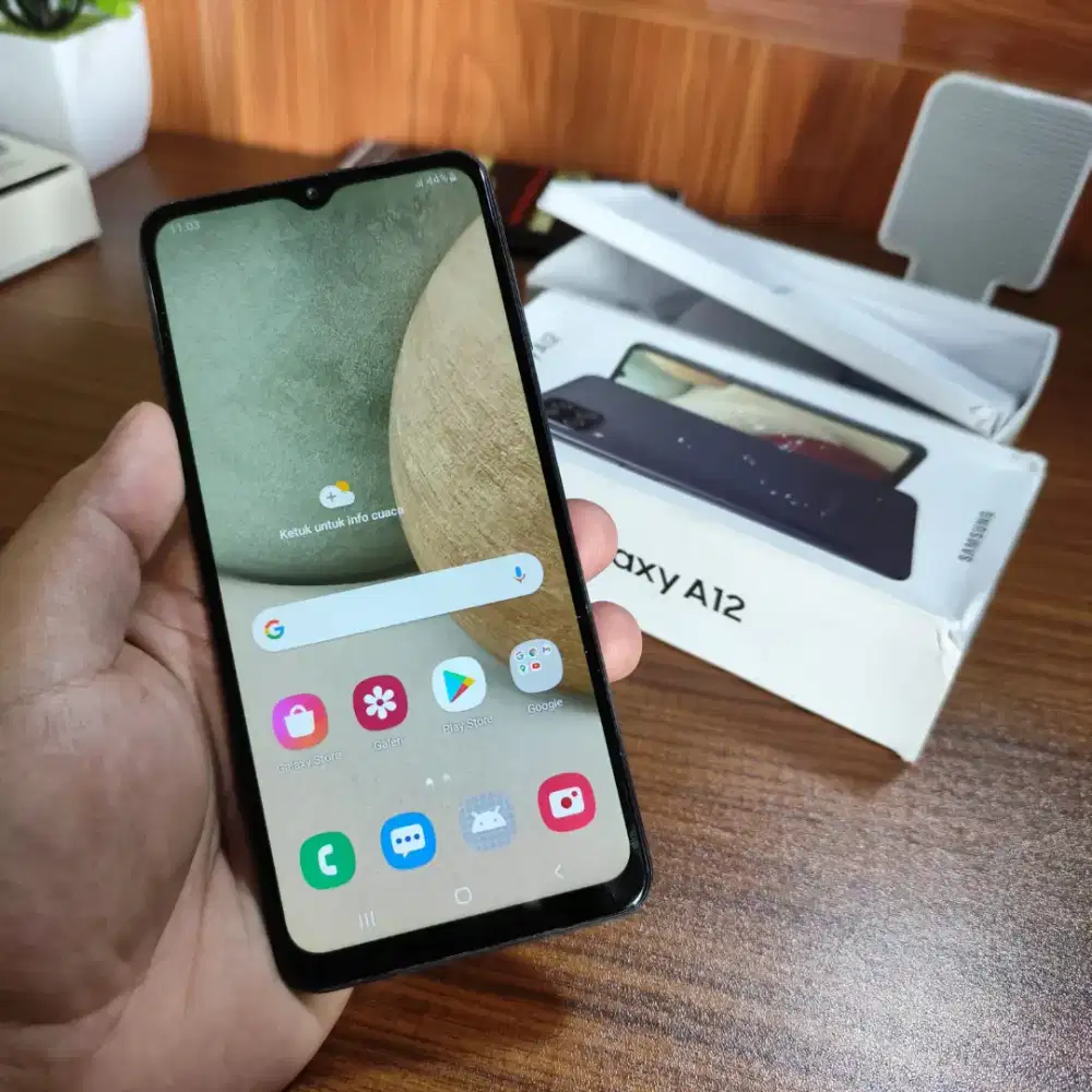 Samsung A12 6/128 Fullset mulus siap pakai