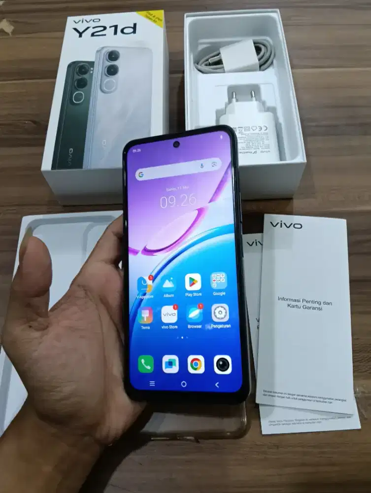 Vivo Y21d 4/128 seken lengkap dan masih mulus