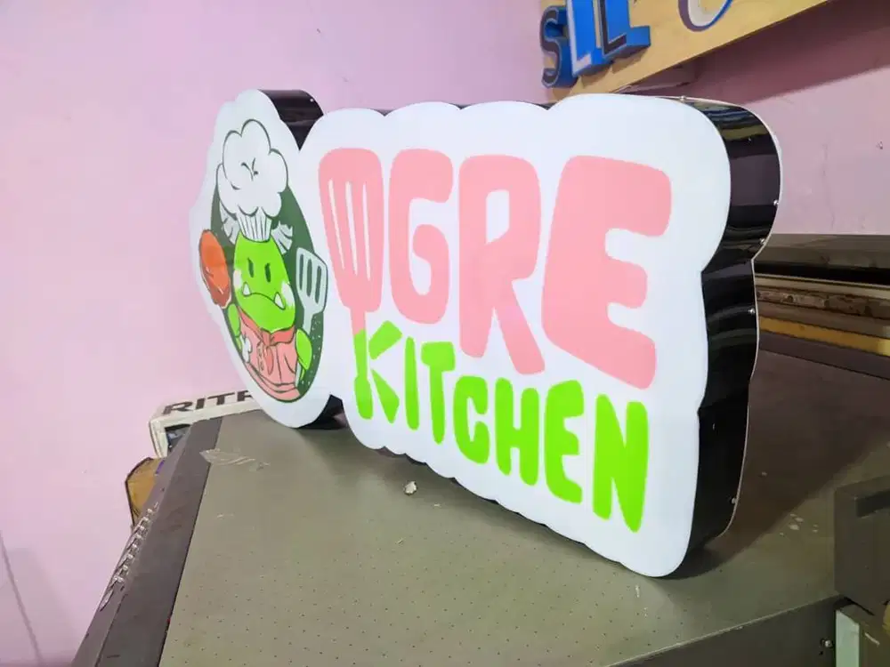 Huruf timbul | papan nama | neon box | reklame | akrilik | murah