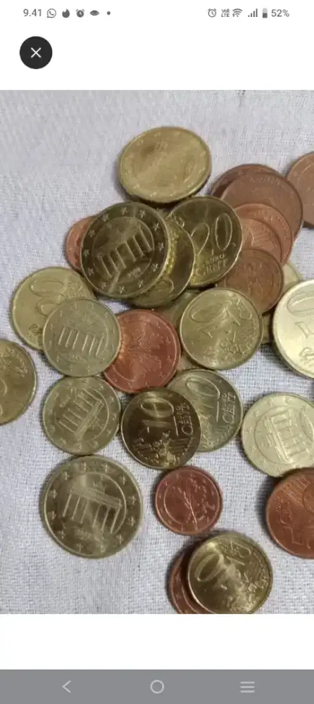 Uang koin euro sen
