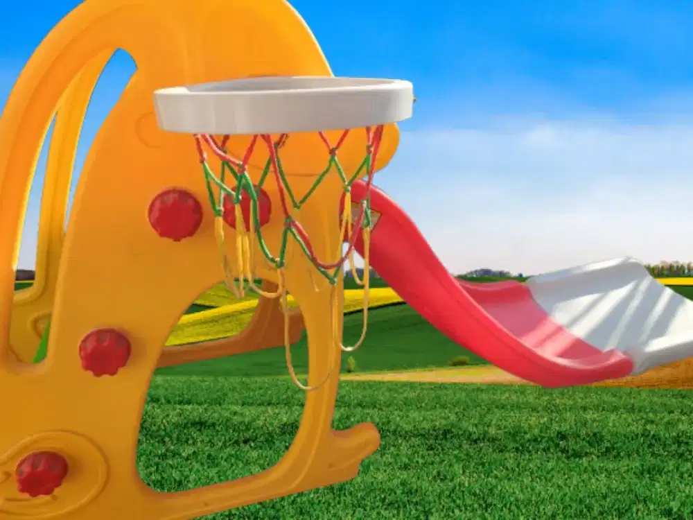 Playground Slide Anak 2in1 + Ring Basket – Rp300.000/Nett